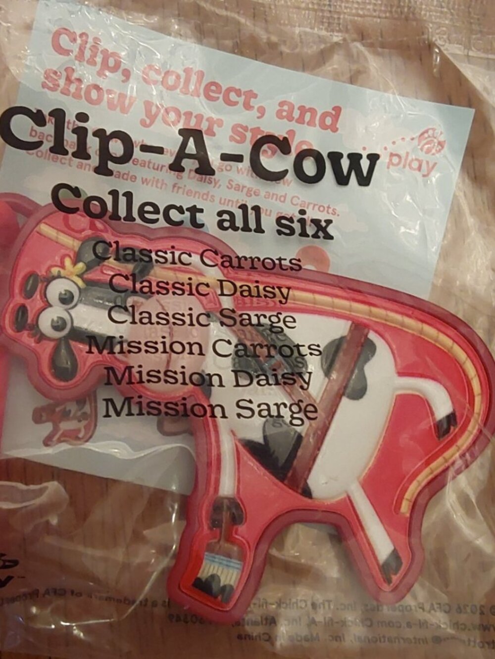 CHICK FIL A CLIP A COW NEW IN PACKAGE